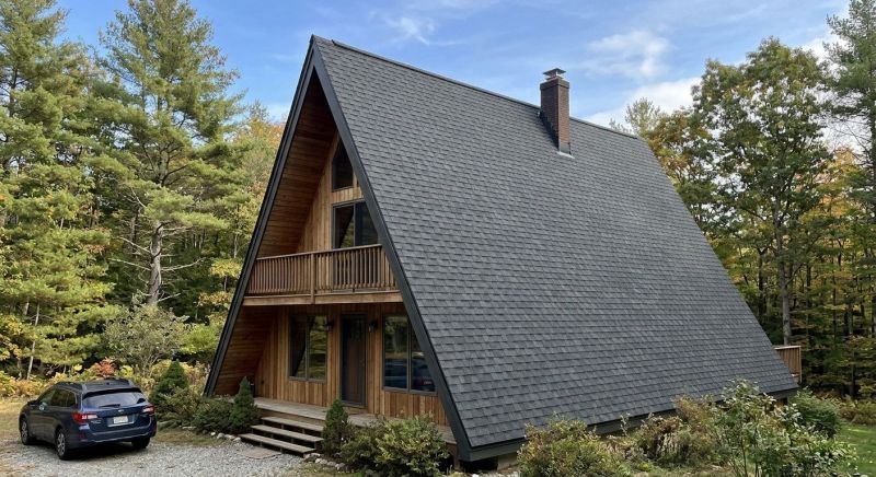 A Frame Roof Installation in Dahlonega, GA
