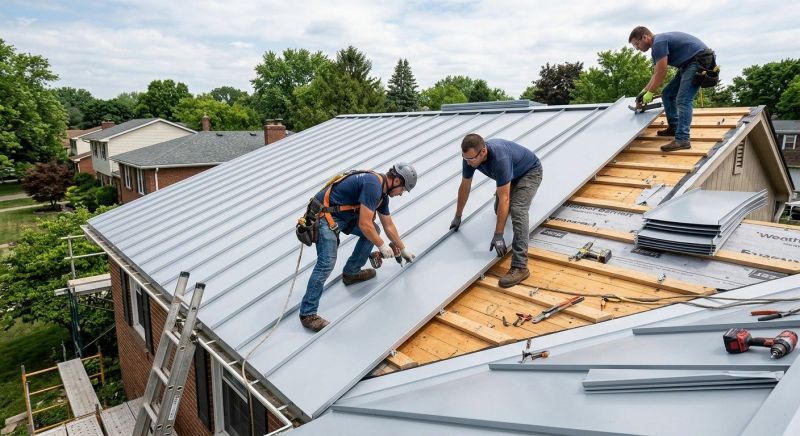 Aluminum Roof Installation in Oakwood, GA