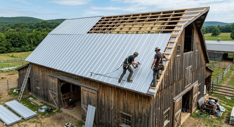Barn Roof Installation in Dahlonega, GA