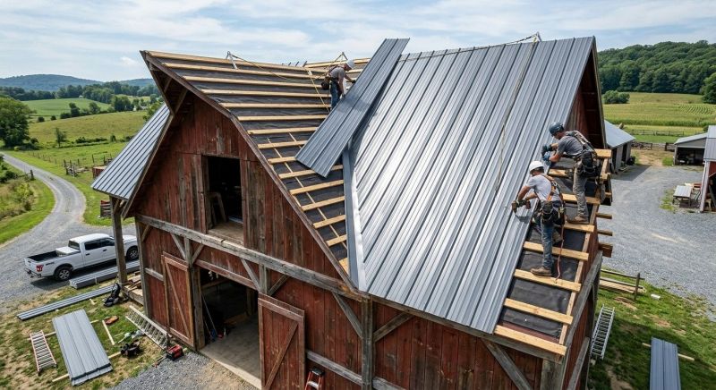 Barn Roof Installation in Dahlonega, GA