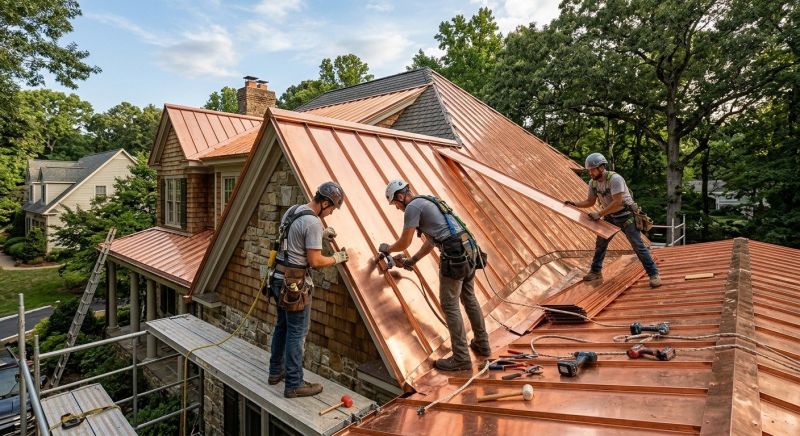 Copper Roof Installation in Dahlonega, GA