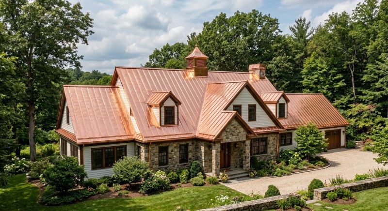 Copper Roof Replacement in Dahlonega, GA